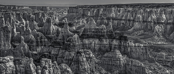 Coal Mine Canyon in Black and White
